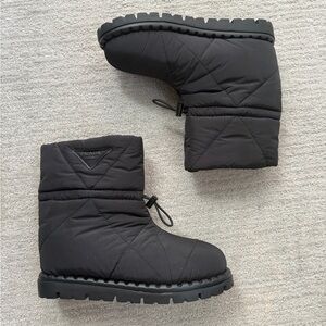 Prada Black Quilted Winter Boots Never Worn size 7.5 - 8